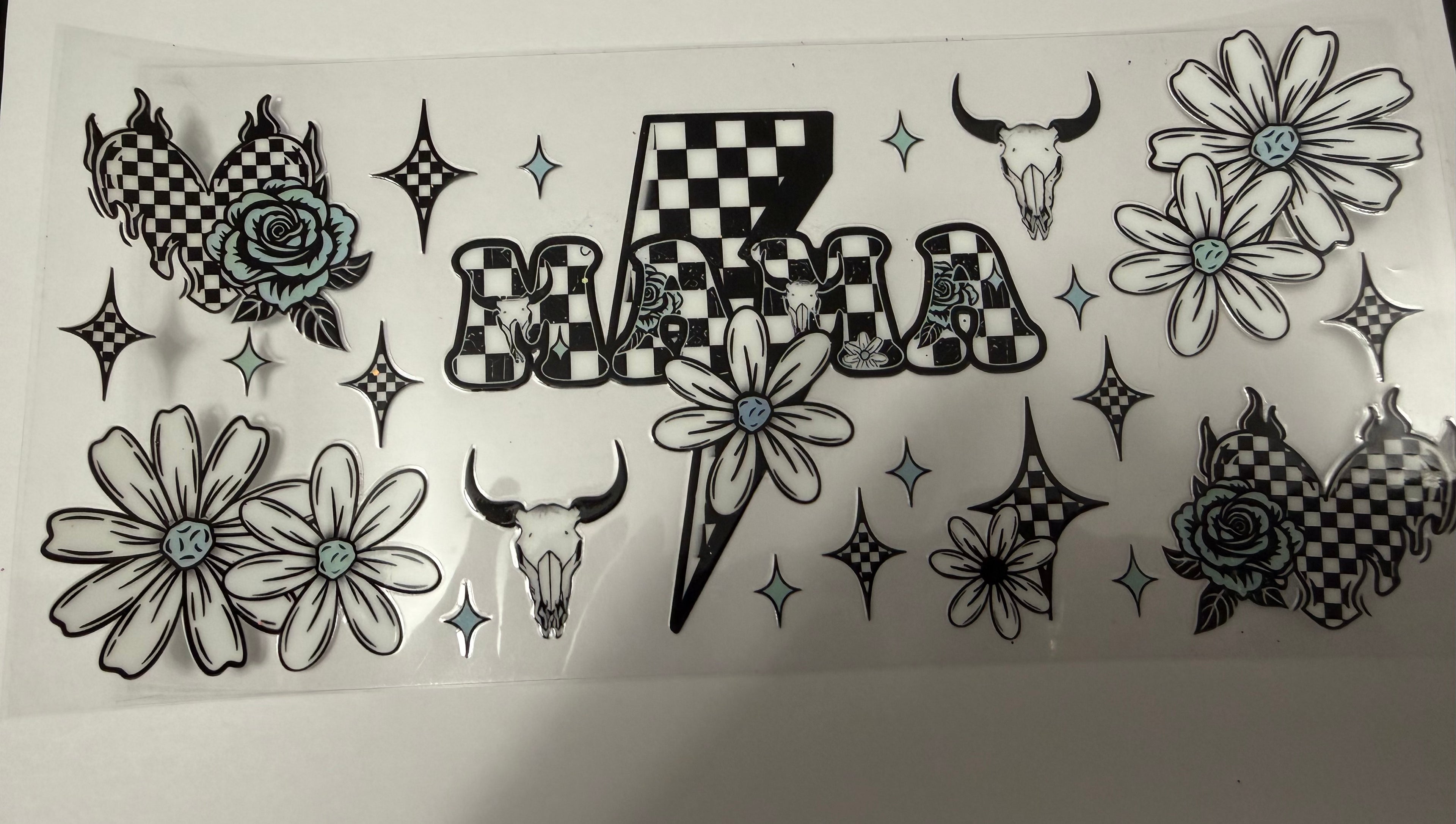 Black and white Mama