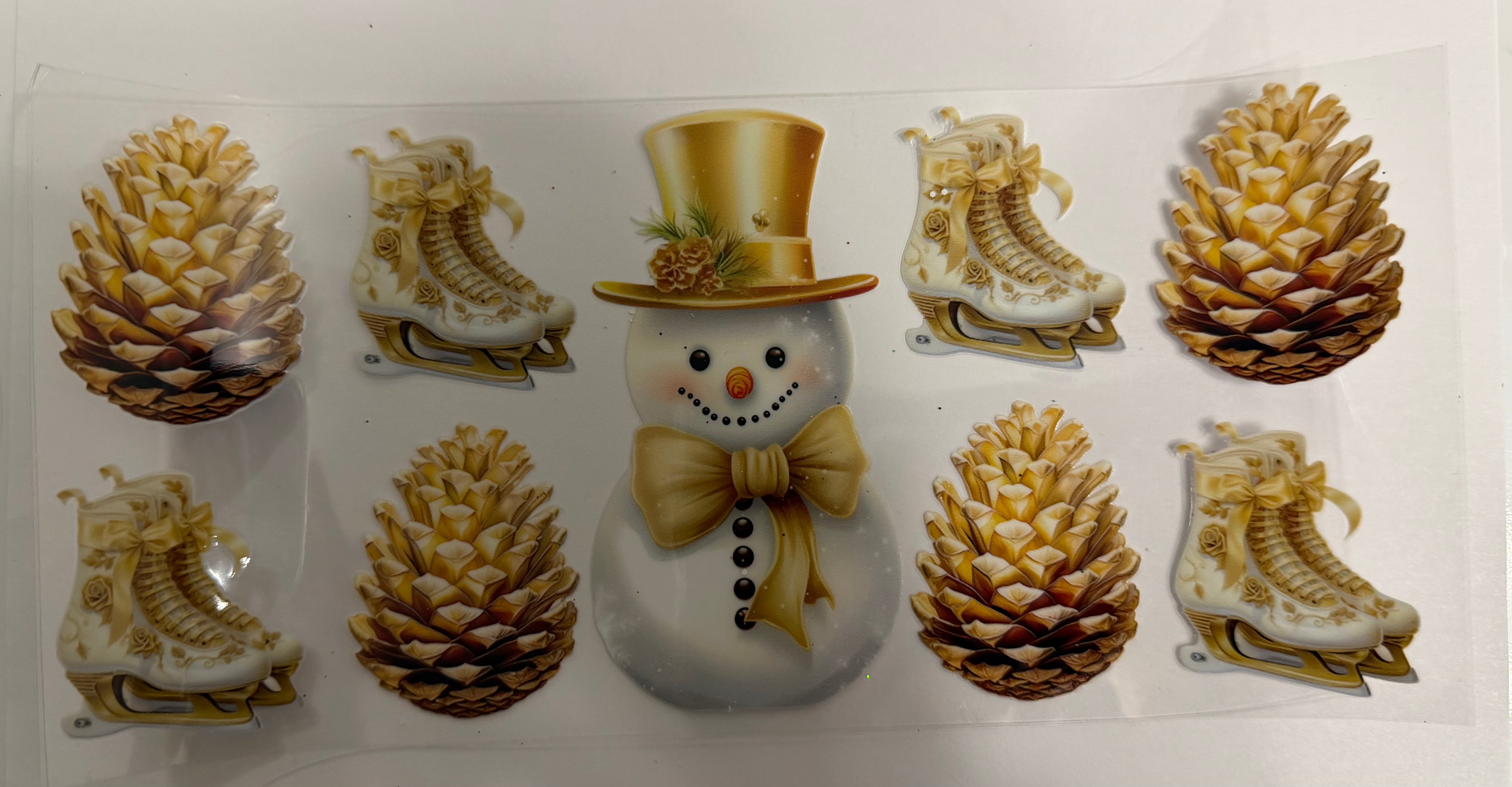 Gold Snowman