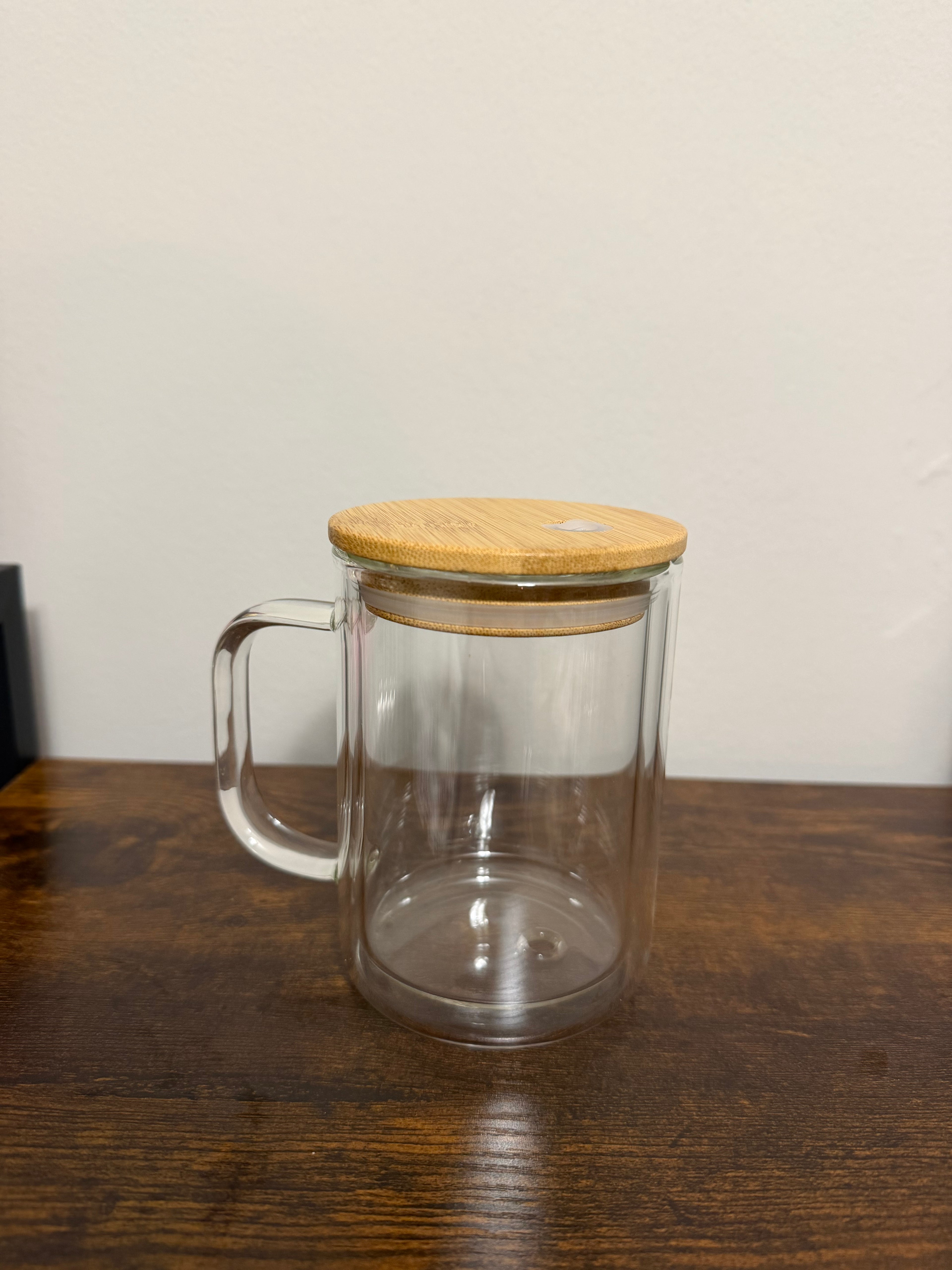 15oz Glass Coffee Mug